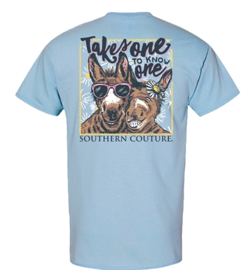 Couture Tee Company SC Classic Takes One To Know One - Light Blue