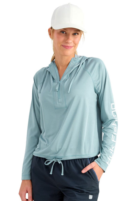HUK Pursuit Novelty Top Blue Shadow H6120225