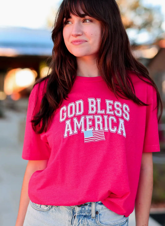 Jadelynn Brooke God Bless America SS Red