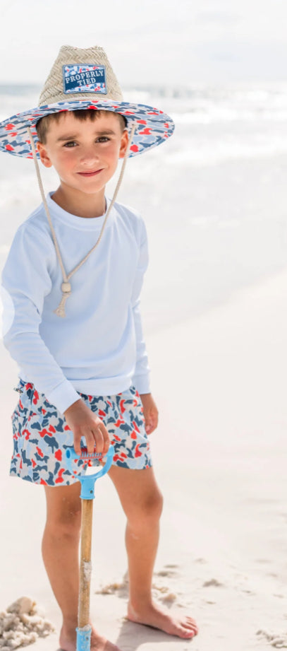 Properly Tied Boys Mallard Short Americana Camo