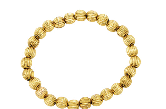 Alex Carol Gold Ball Vintage Pumpkin Bead 5mm