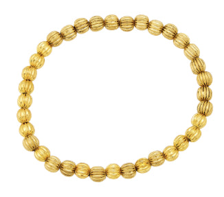 Alex Carol Gold Ball Vintage Pumpkin Bead 4MM