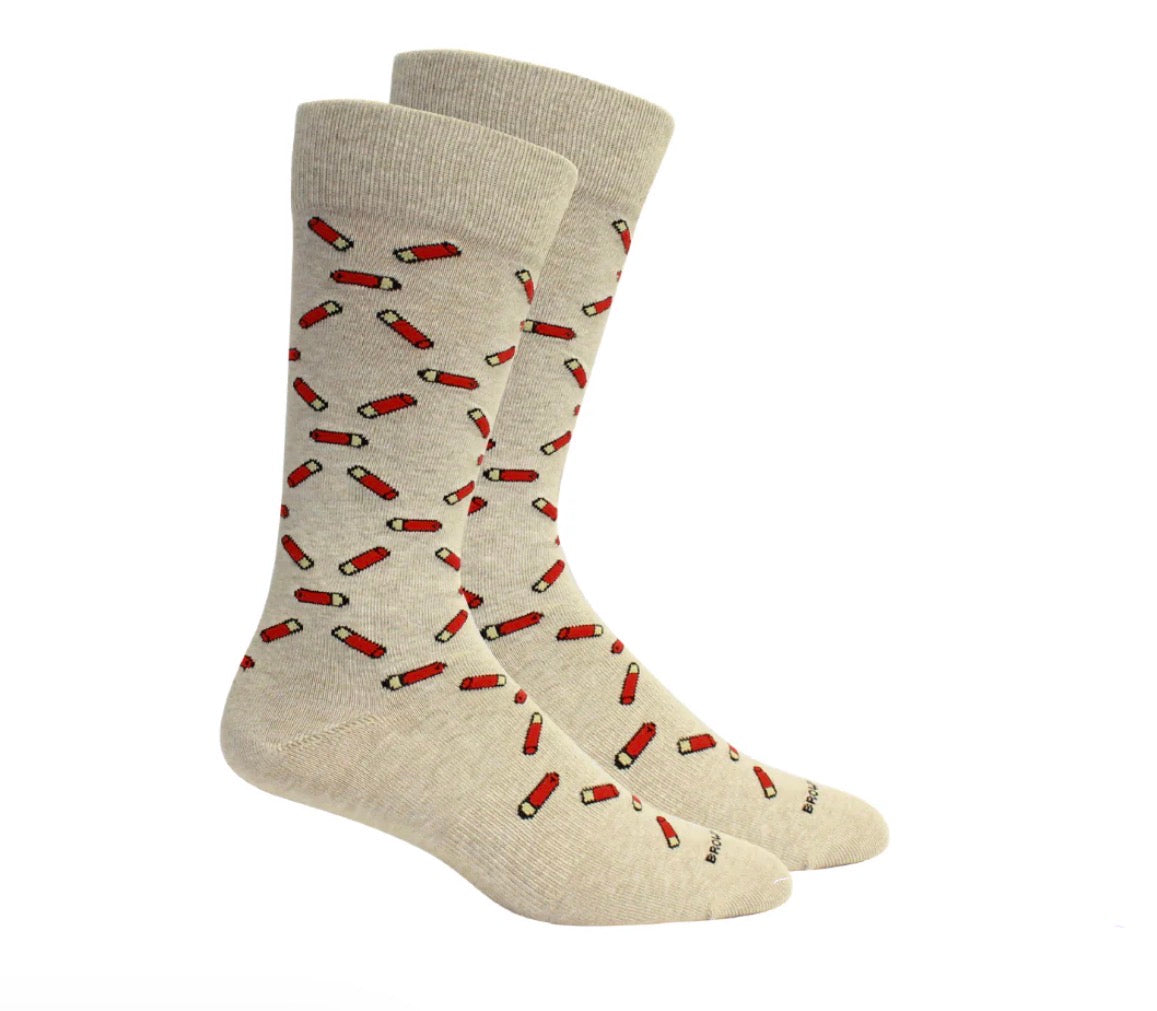 Brown Dog High Brass Oatmeal Socks