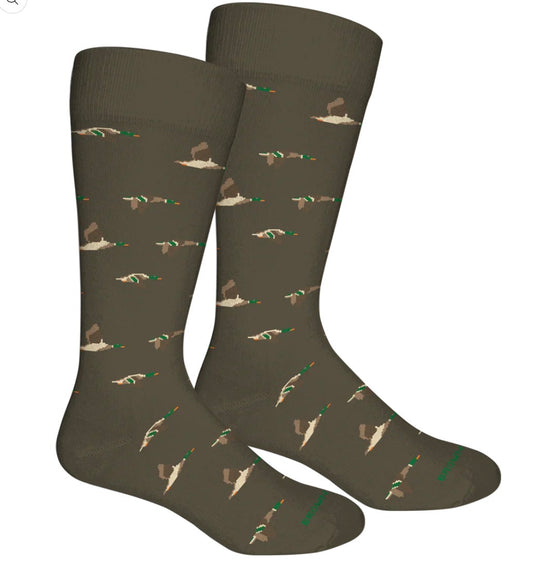 Brown Dog Mallard Sage Socks