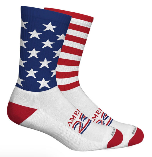 Brown Dog Stars & Stripes White