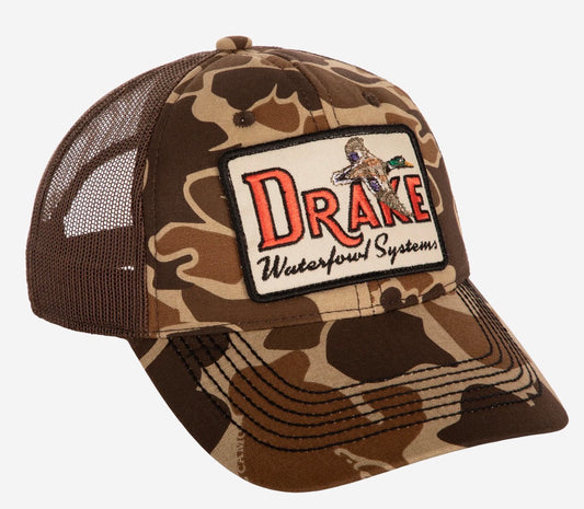 Drake Square Patch Foam Front Ball Cap Old School OSFM