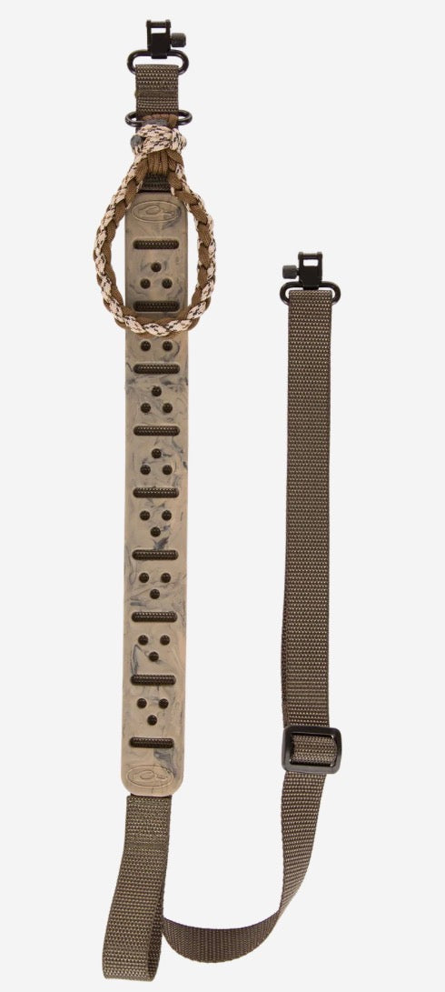 Drake Gunslinger Waterfowl Shotgun Sling with Tree Loop Olive Swirl OSFM