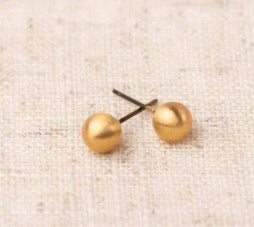 MM Grenada Medium Brushed Gold Earrings
