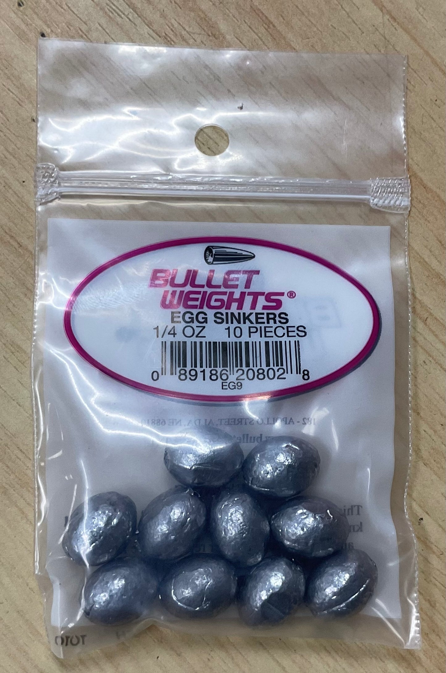 McGill Egg Sinkers 1/4 oz 10ct