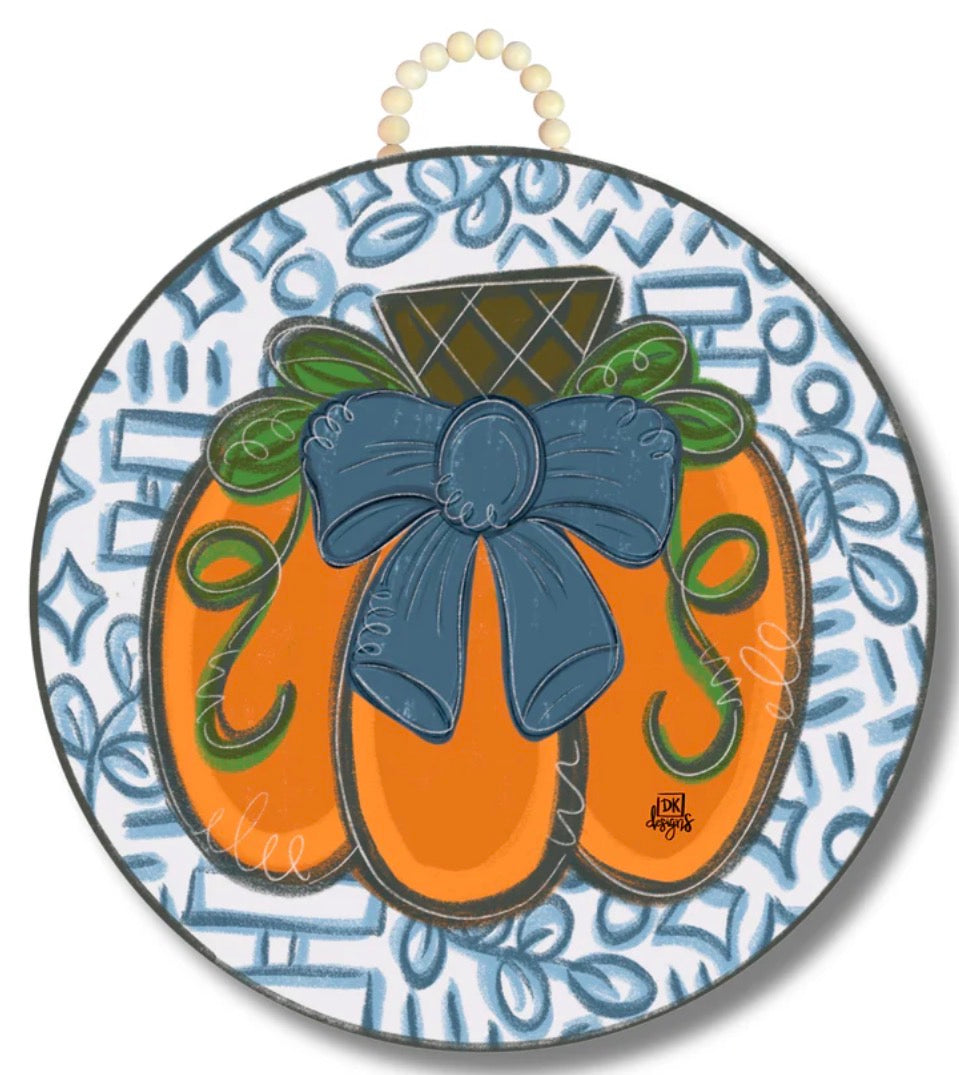 DK Designs Blue Pumpkin Circle