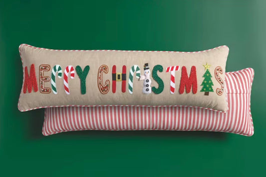 MERRY CHRISTMAS LONG PILLOW