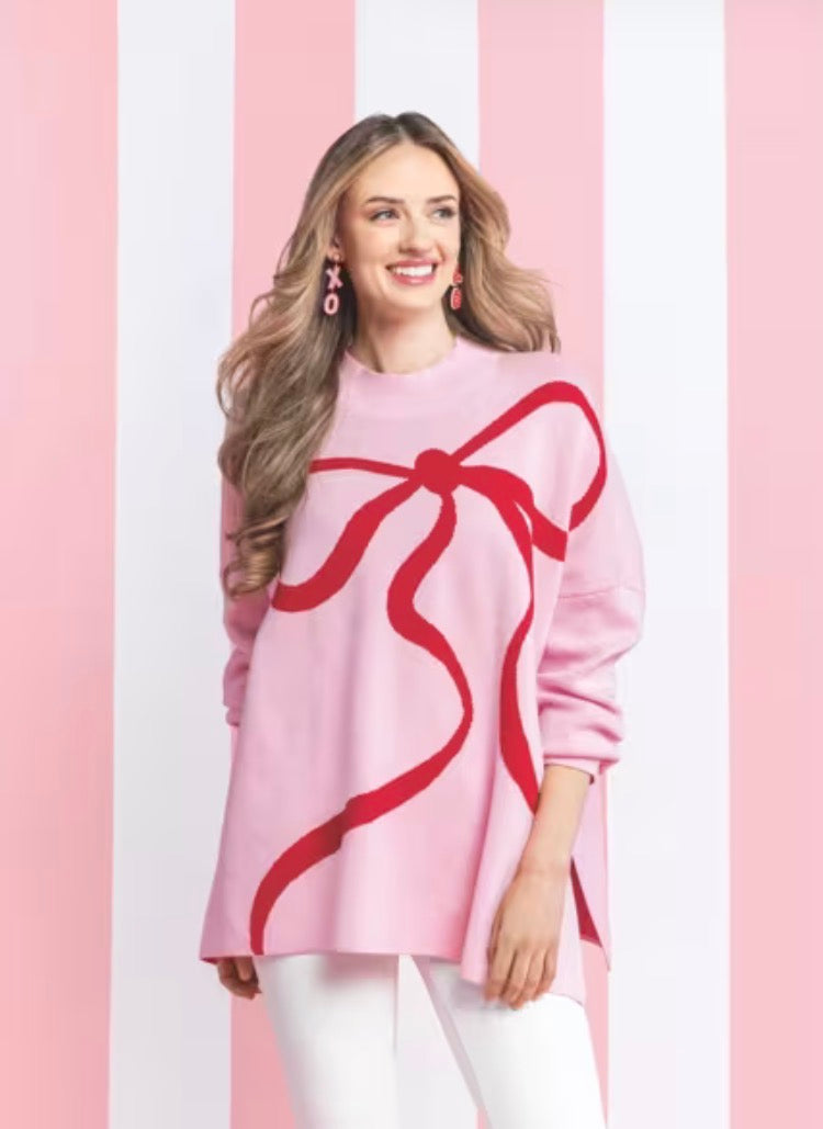 VALENTINE BOW ONE SIZE SWEATER
