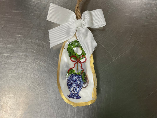 Mud Pie Wreath Paint Oyster Ornament