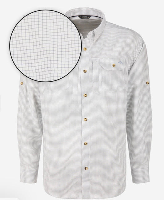 Drake Wingshooter Trey Grid Navy Grid Check
