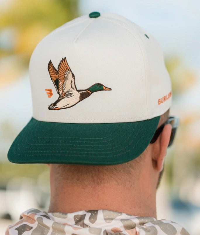 Burlebo Cap - Flying Duck - Cream & Green