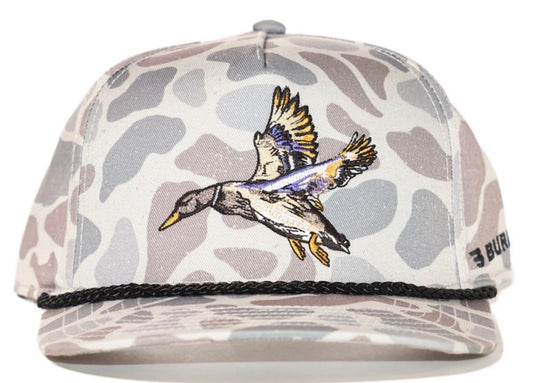 Burlebo Youth Cap - Diving Mallard - Classic Deer Camo