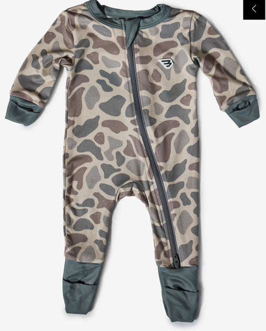 Burlebo Baby Zip Up - Classic Deer Camo