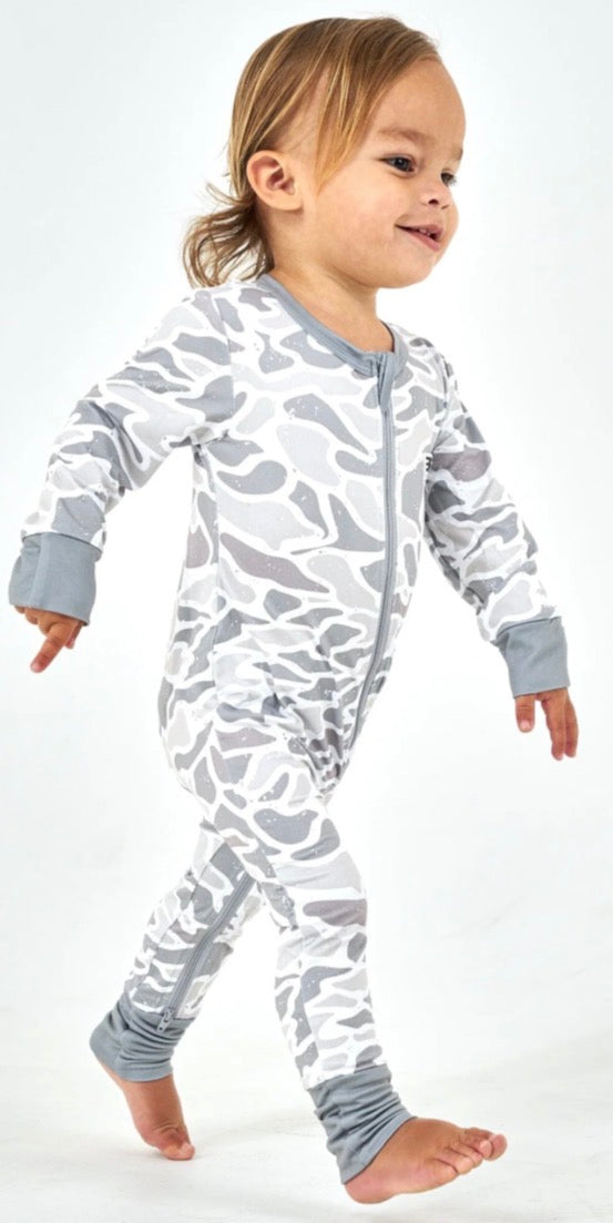 Burlebo Baby Zip Up - White Camo