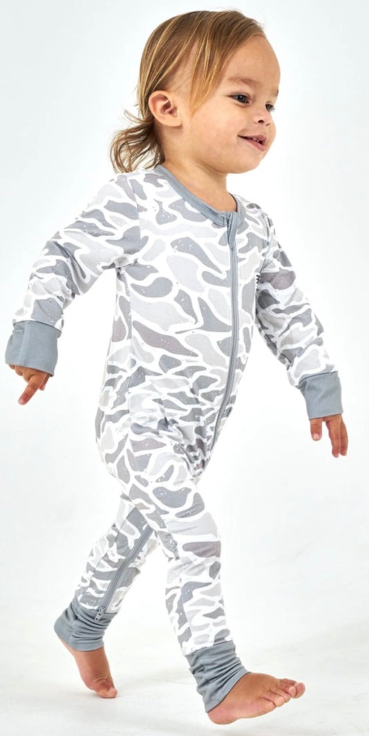 Burlebo Baby Zip Up - White Camo