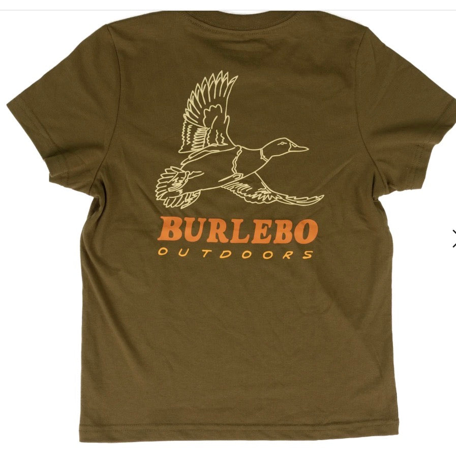 Burlebo Men's Hunter Green Duck Wild Short Sleeve Tee SST-DKW-HNTG