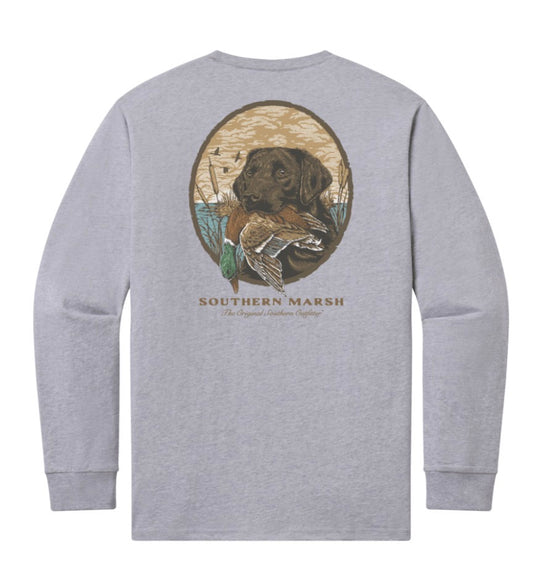 Southern Marsh LS Good Boy Light Gray