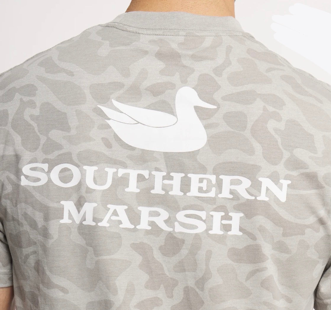 Southern Marsh Seawash Originals Trademark Duck Camo Light Gray