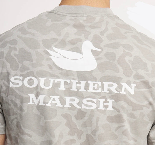 Southern Marsh Seawash Originals Trademark Duck Camo Light Gray