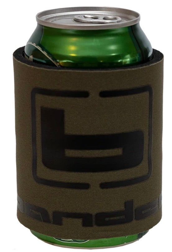 Banded Slap Wrap Can Cooler Marsh Brown