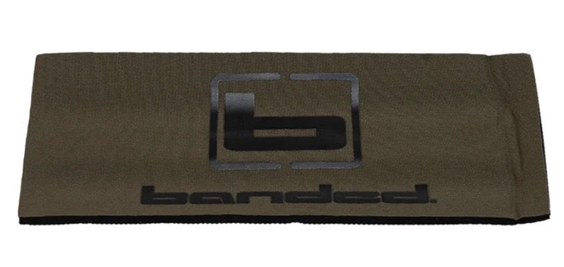 Banded Slap Wrap Can Cooler Marsh Brown