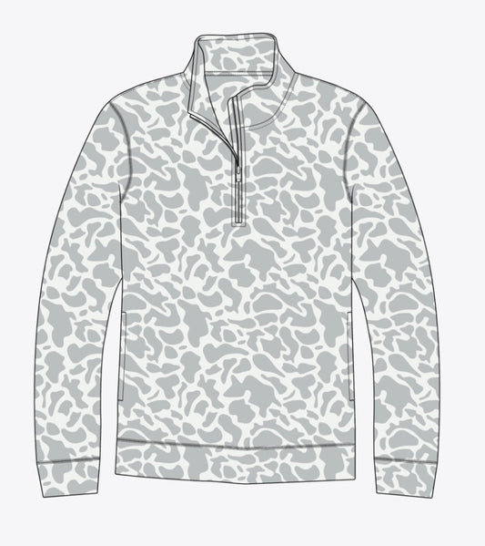 Southern Marsh Aurora Comfort Pullover - Retro Camo White