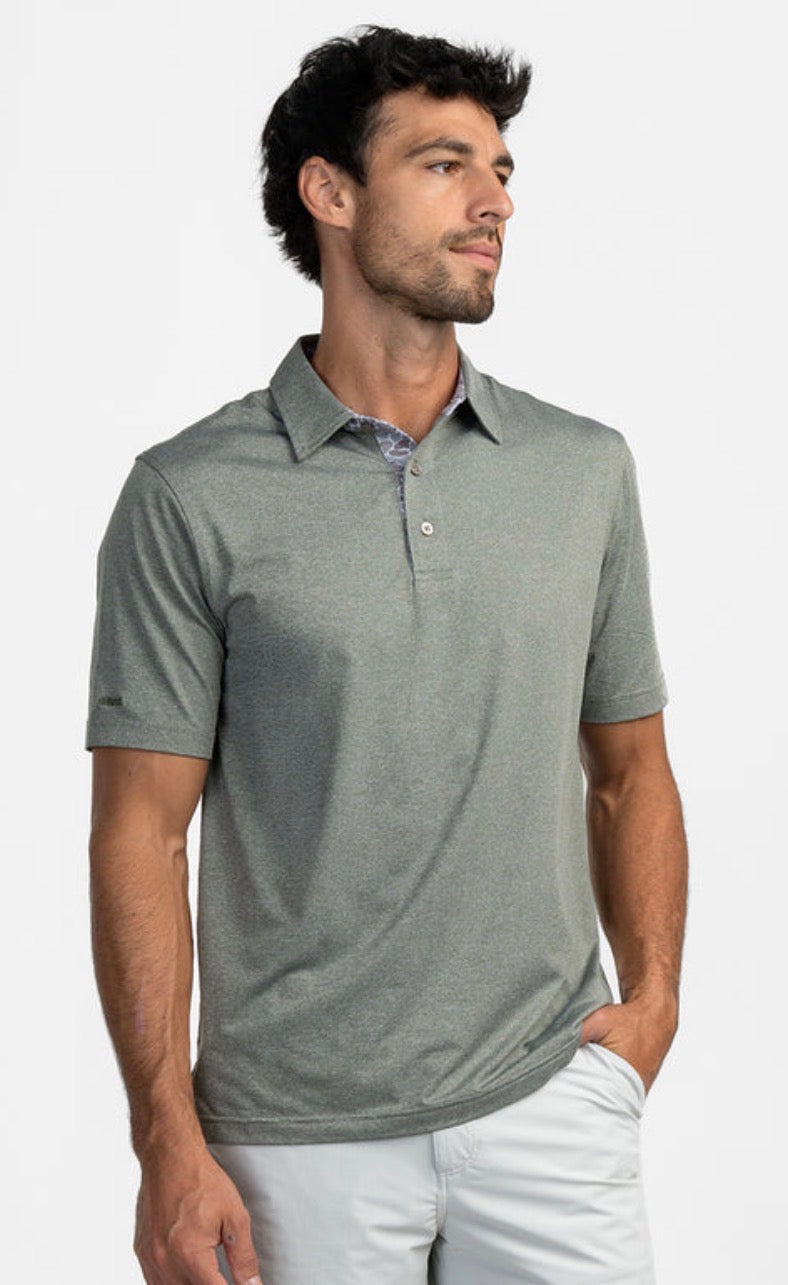 Southern Shirt Co Grayson Heather Polo Gunstock