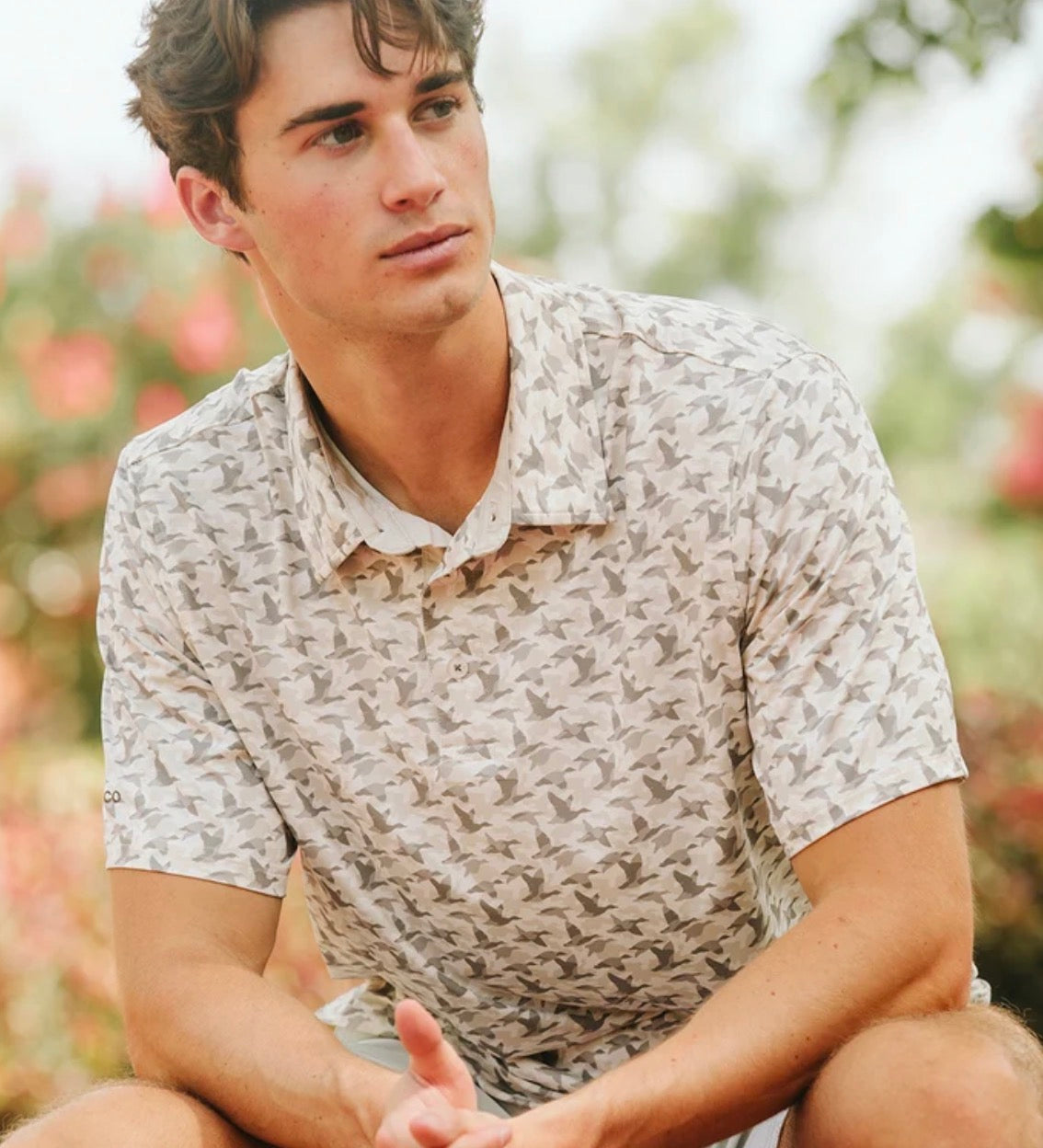 Southern Shirt Co Mallard Mirage Printed Polo
