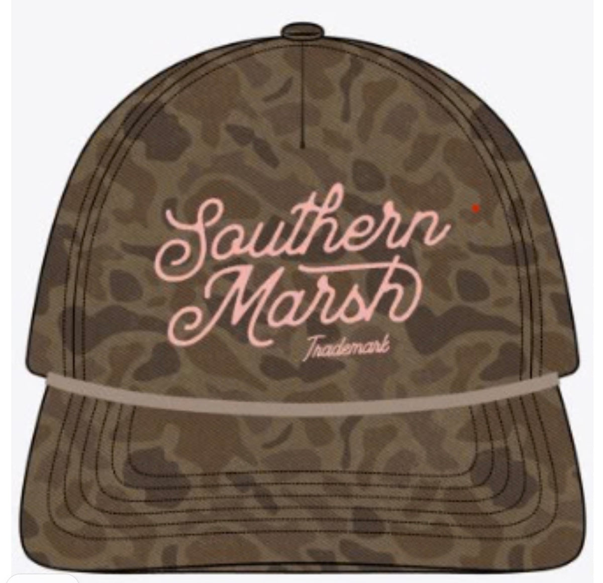Southern Marsh Odessa Washed Rope Hat - Retro Camo Stone