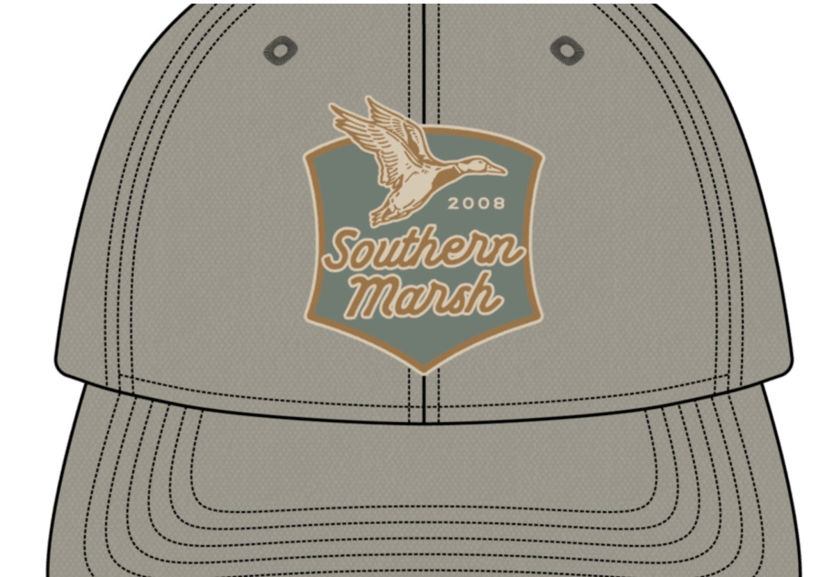 Southern Marsh Rugged Canvas Hat Flyway Shield Olive