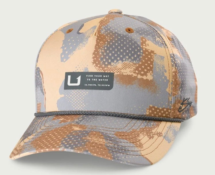 HUK Airweight KC Camo 110 Performance SnapBack Starfish