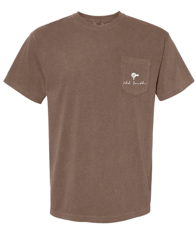 Old South Stars, Stripes, & Camo Short Sleeve Tee Espresso