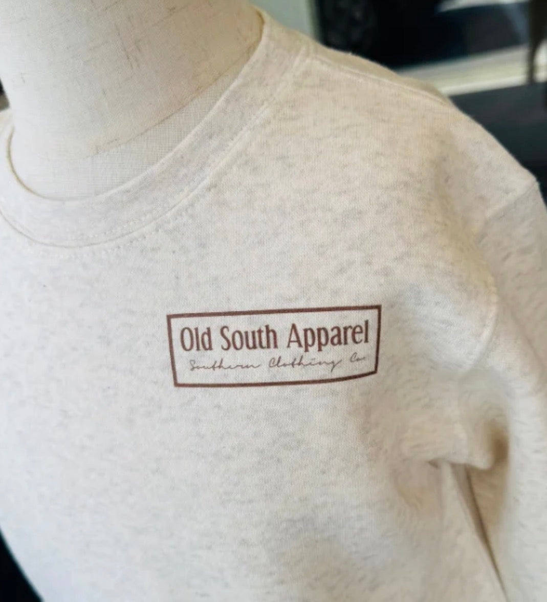 Old South The Sportsman’s Triple Crewneck Sweatshirt Toddler Natural Heather