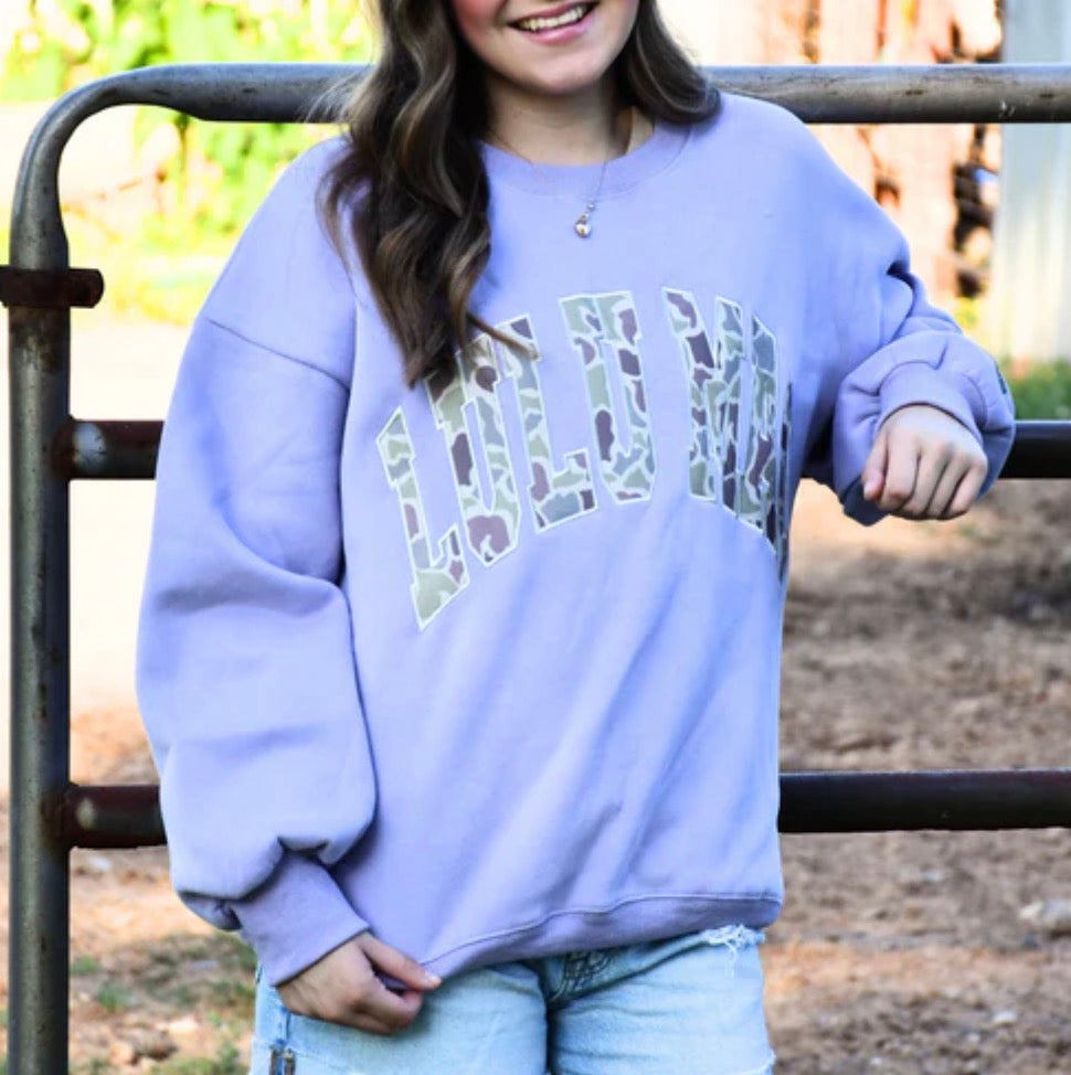 Lulu Mac CAMO-9571-LAVENDER