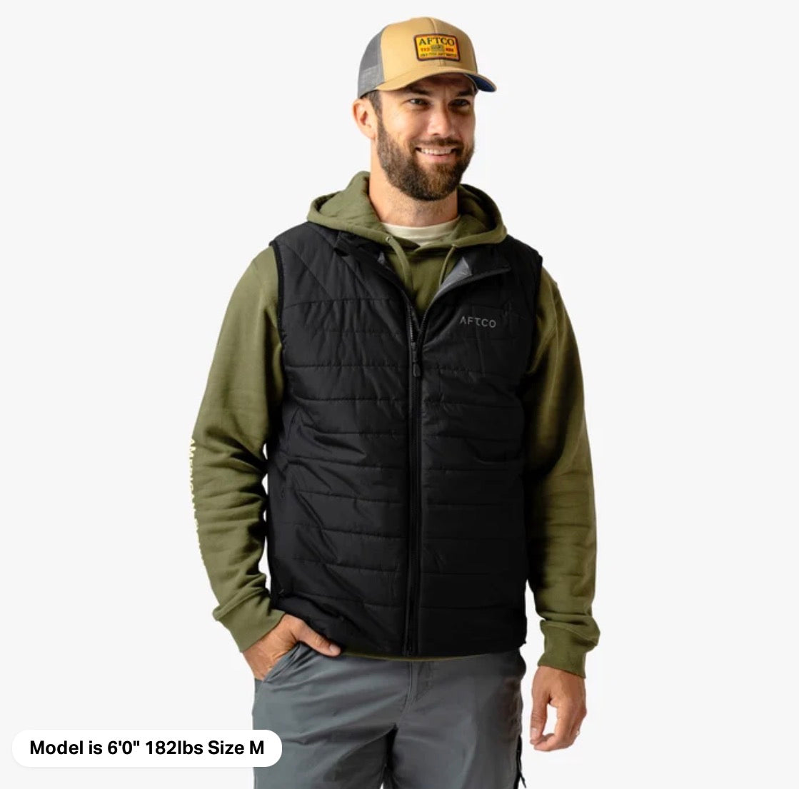 AFTCO Drift Vest Black