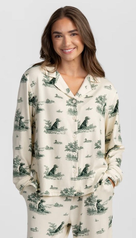 Southern Shirt Sweet Dreams Pajama Set - Marsh Walk