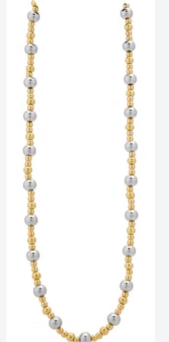 Alex Carol 3mm Gold Ball w 4mm Shell Pearl