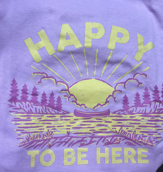 Jadelynn Brooke Happy To Be Here Short Sleeve Lilac Heather