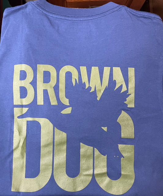 Brown Dog Flying Mallard Navy S/S Tee Shirt