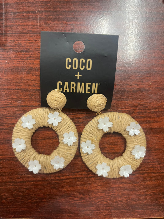 Coco+Carmen Laken Earrings - Natural