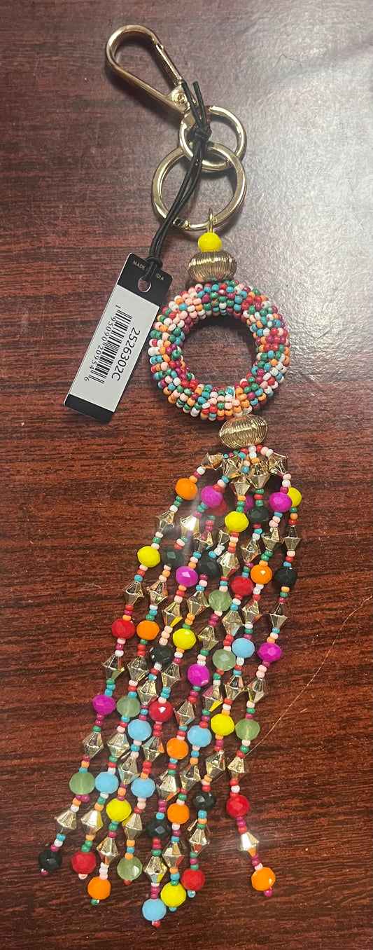 Coco + Carmen Nanette Key Chain - Pink Multi