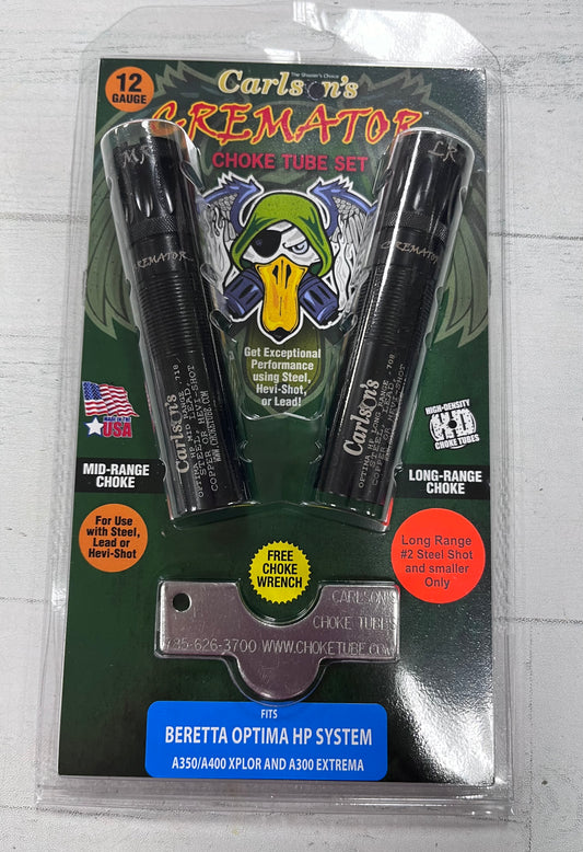 Carlson’s 11662 Cremator Non-Ported 12g Beretta Optima HP Choke Tube 2PK