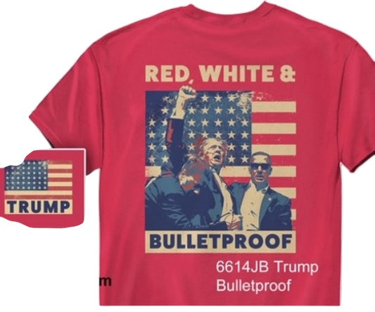 Trump Bulletproof T Shirt Red