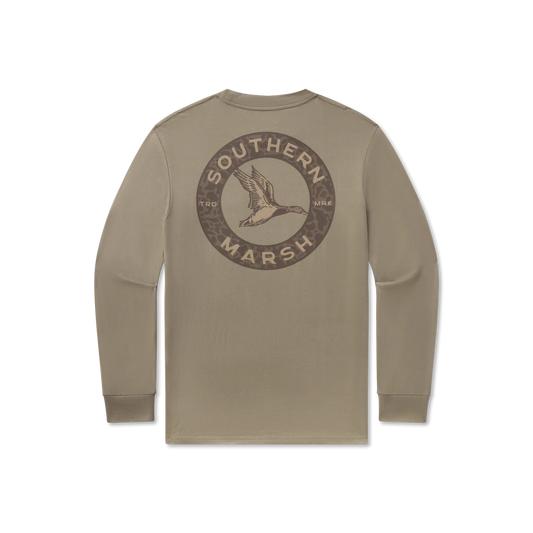 Southern Marsh Inflight Camo Long Sleeve Tee Stonewall Olive LIFC SWC