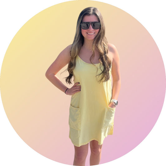 Jadelynn Brooke On The Go Short dress yellow