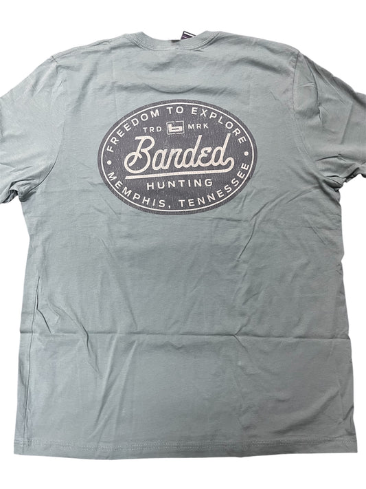 Banded Seal Short Sleeve Tee Sage B110166-SA